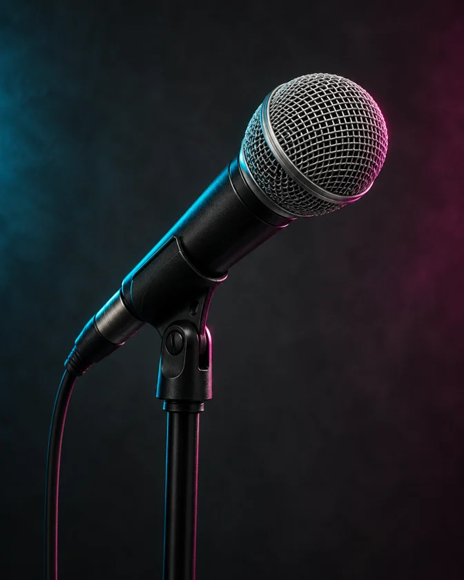 Microphone representing Jazz on vocals